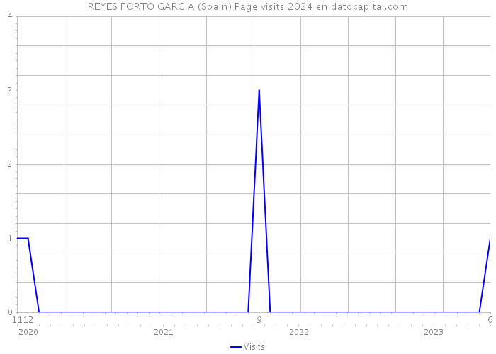 REYES FORTO GARCIA (Spain) Page visits 2024 