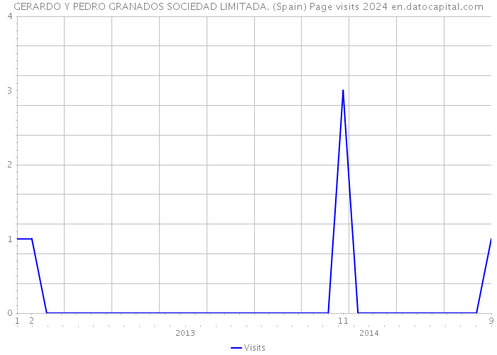GERARDO Y PEDRO GRANADOS SOCIEDAD LIMITADA. (Spain) Page visits 2024 