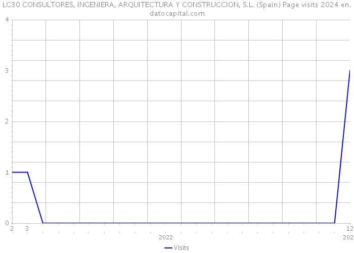 LC30 CONSULTORES, INGENIERA, ARQUITECTURA Y CONSTRUCCION, S.L. (Spain) Page visits 2024 