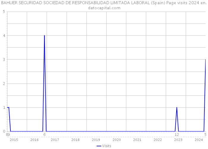 BAHUER SEGURIDAD SOCIEDAD DE RESPONSABILIDAD LIMITADA LABORAL (Spain) Page visits 2024 