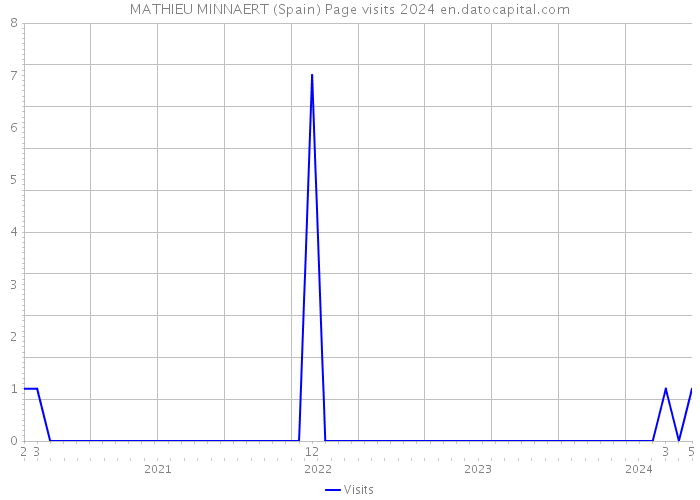 MATHIEU MINNAERT (Spain) Page visits 2024 