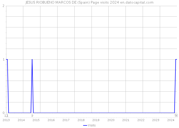 JESUS RIOBUENO MARCOS DE (Spain) Page visits 2024 