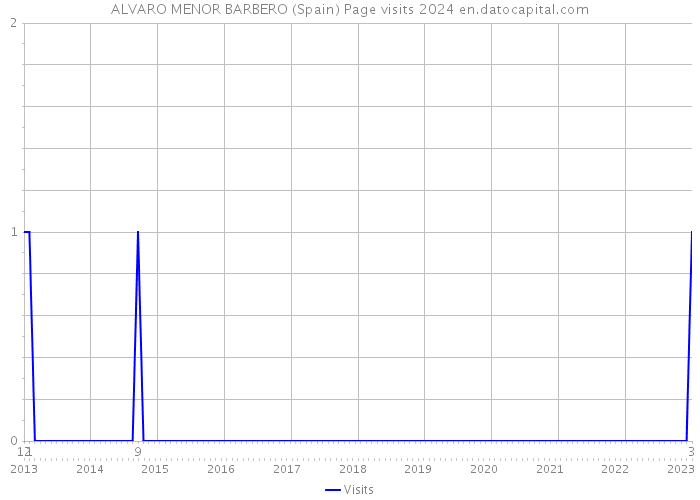 ALVARO MENOR BARBERO (Spain) Page visits 2024 