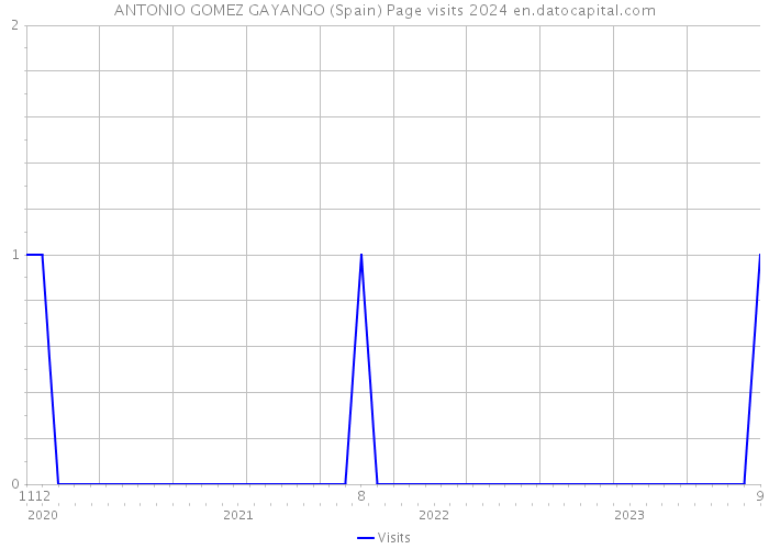ANTONIO GOMEZ GAYANGO (Spain) Page visits 2024 