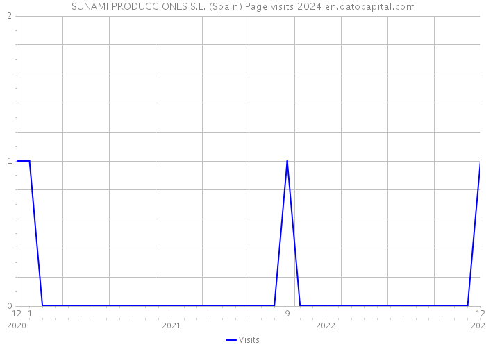 SUNAMI PRODUCCIONES S.L. (Spain) Page visits 2024 