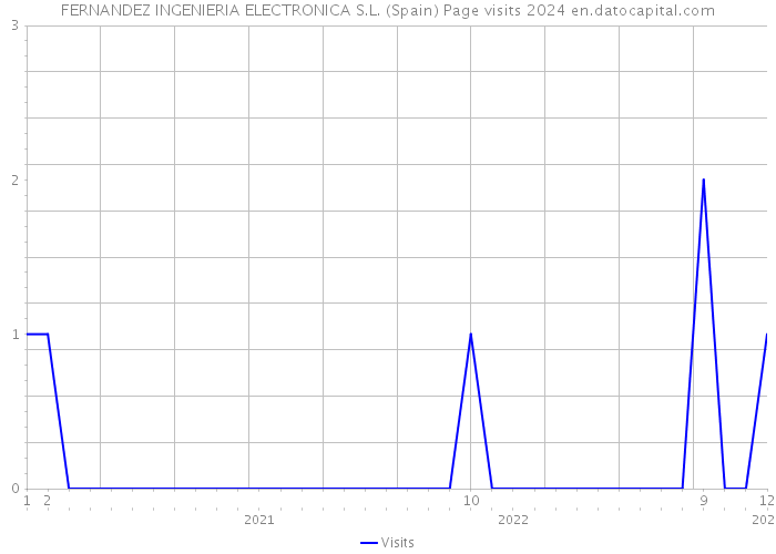 FERNANDEZ INGENIERIA ELECTRONICA S.L. (Spain) Page visits 2024 