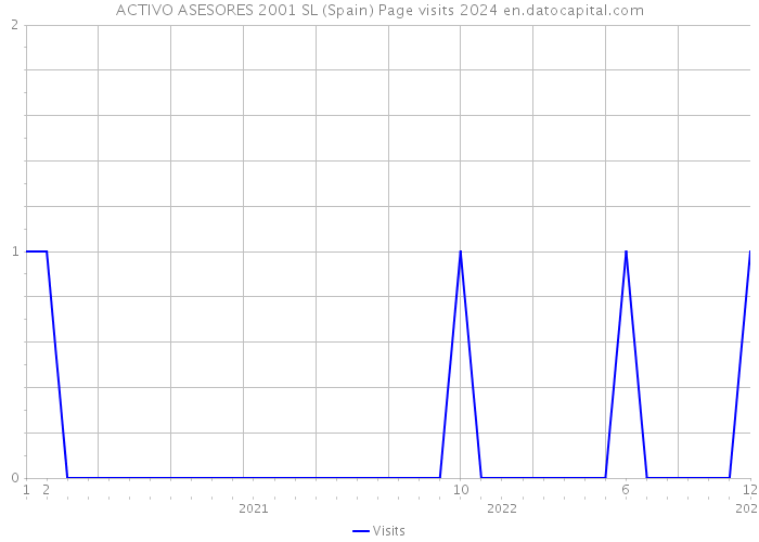 ACTIVO ASESORES 2001 SL (Spain) Page visits 2024 