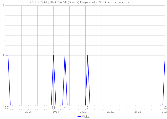 DRUCK MAQUINARIA SL (Spain) Page visits 2024 