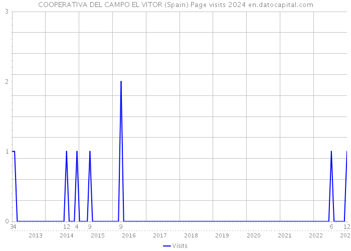 COOPERATIVA DEL CAMPO EL VITOR (Spain) Page visits 2024 