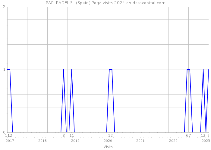 PAPI PADEL SL (Spain) Page visits 2024 