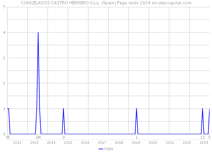 CONGELADOS CASTRO HERRERO S.L.L. (Spain) Page visits 2024 
