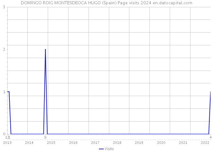 DOMINGO ROIG MONTESDEOCA HUGO (Spain) Page visits 2024 