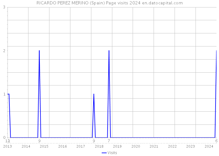 RICARDO PEREZ MERINO (Spain) Page visits 2024 