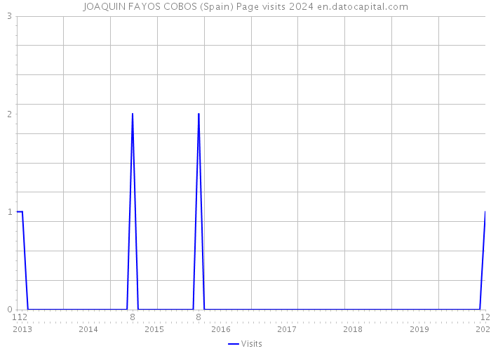 JOAQUIN FAYOS COBOS (Spain) Page visits 2024 