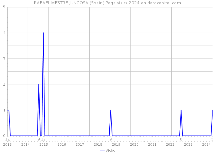 RAFAEL MESTRE JUNCOSA (Spain) Page visits 2024 