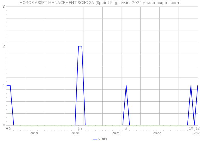 HOROS ASSET MANAGEMENT SGIIC SA (Spain) Page visits 2024 