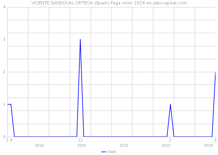VICENTE SANDOVAL ORTEGA (Spain) Page visits 2024 