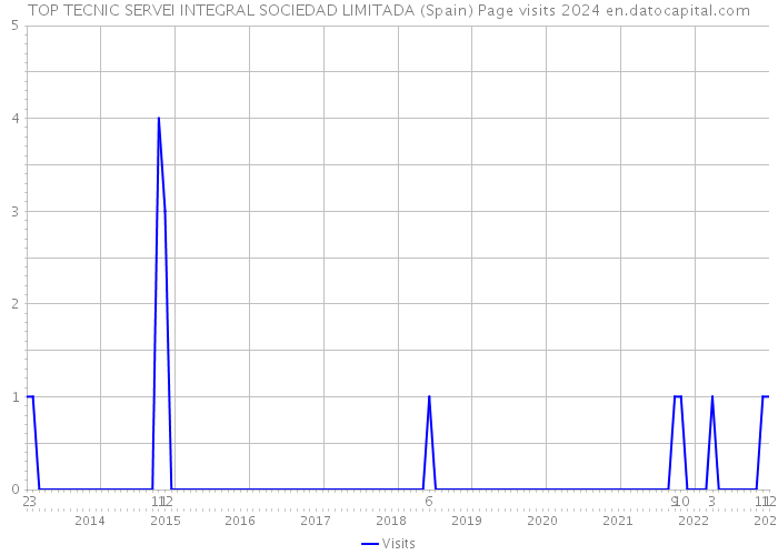 TOP TECNIC SERVEI INTEGRAL SOCIEDAD LIMITADA (Spain) Page visits 2024 