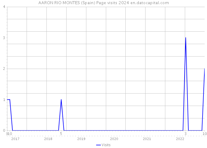 AARON RIO MONTES (Spain) Page visits 2024 