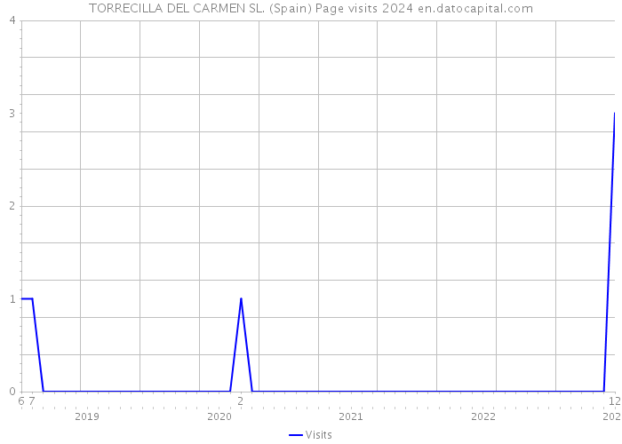 TORRECILLA DEL CARMEN SL. (Spain) Page visits 2024 