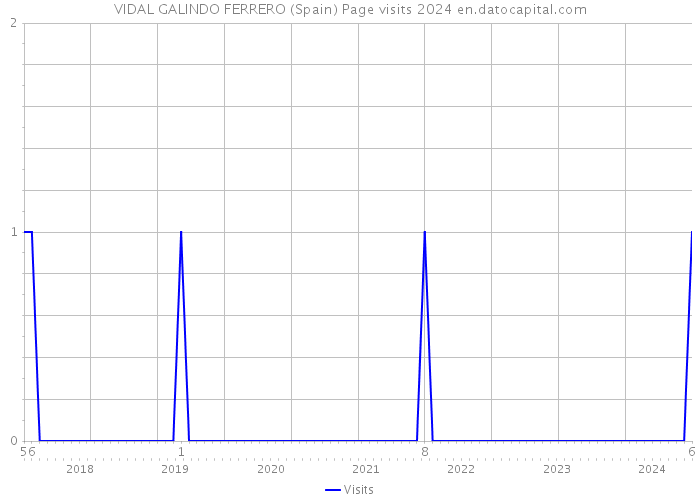 VIDAL GALINDO FERRERO (Spain) Page visits 2024 