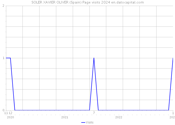SOLER XAVIER OLIVER (Spain) Page visits 2024 
