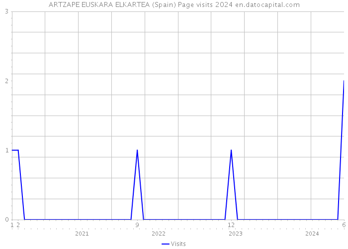 ARTZAPE EUSKARA ELKARTEA (Spain) Page visits 2024 