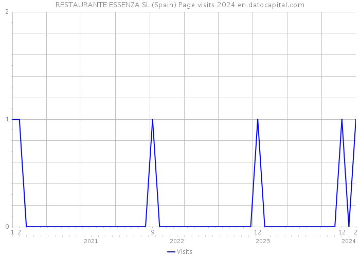 RESTAURANTE ESSENZA SL (Spain) Page visits 2024 
