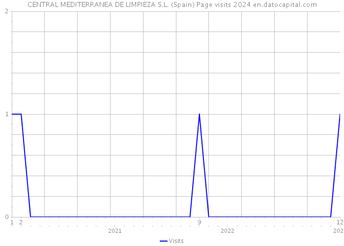 CENTRAL MEDITERRANEA DE LIMPIEZA S.L. (Spain) Page visits 2024 