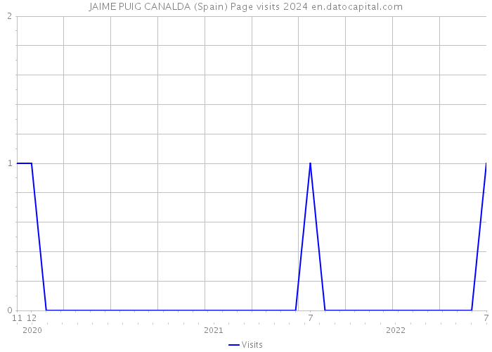 JAIME PUIG CANALDA (Spain) Page visits 2024 