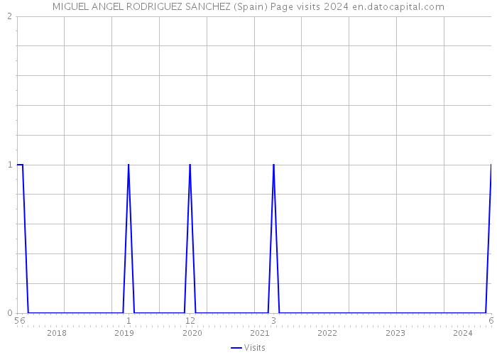 MIGUEL ANGEL RODRIGUEZ SANCHEZ (Spain) Page visits 2024 