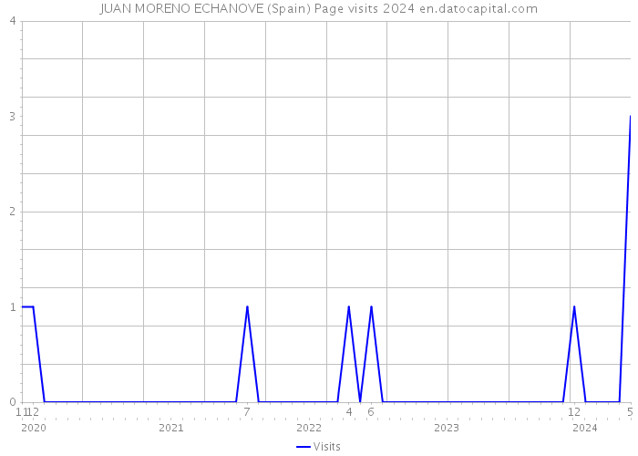 JUAN MORENO ECHANOVE (Spain) Page visits 2024 