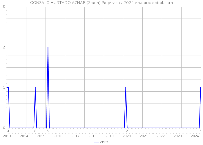 GONZALO HURTADO AZNAR (Spain) Page visits 2024 