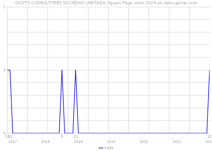 DIGITO CONSULTORES SOCIEDAD LIMITADA (Spain) Page visits 2024 