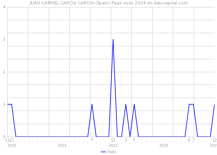 JUAN GABRIEL GARCIA GARCIA (Spain) Page visits 2024 