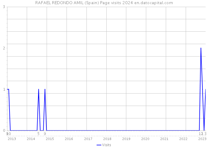 RAFAEL REDONDO AMIL (Spain) Page visits 2024 