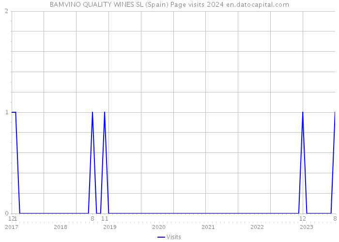 BAMVINO QUALITY WINES SL (Spain) Page visits 2024 