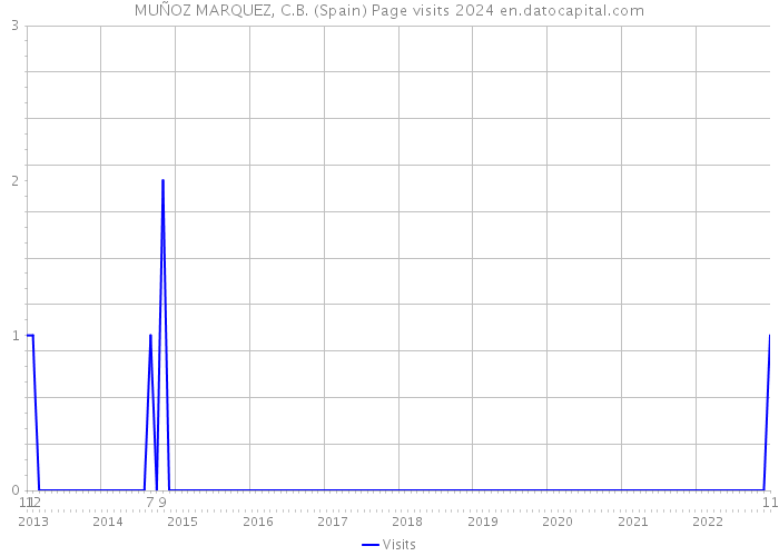 MUÑOZ MARQUEZ, C.B. (Spain) Page visits 2024 