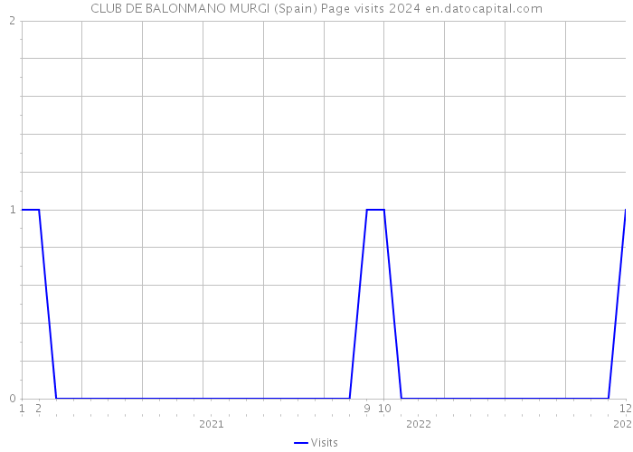 CLUB DE BALONMANO MURGI (Spain) Page visits 2024 