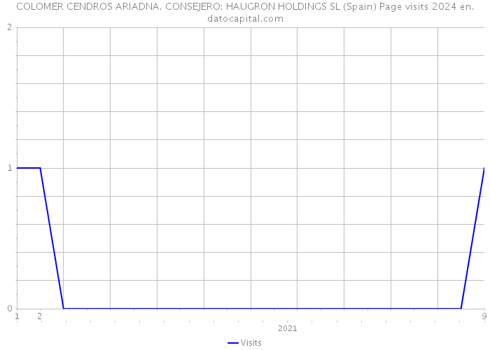 COLOMER CENDROS ARIADNA. CONSEJERO: HAUGRON HOLDINGS SL (Spain) Page visits 2024 