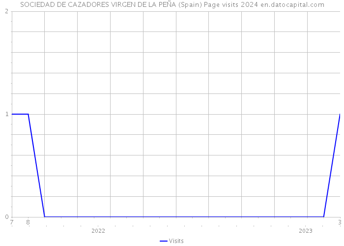 SOCIEDAD DE CAZADORES VIRGEN DE LA PEÑA (Spain) Page visits 2024 