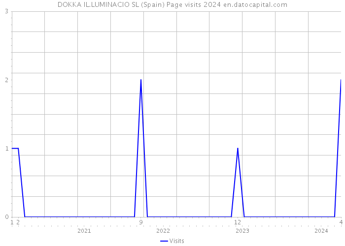 DOKKA IL.LUMINACIO SL (Spain) Page visits 2024 
