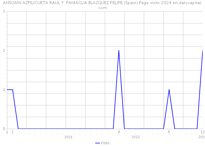 ANSOAIN AZPILICUETA RAUL Y PANIAGUA BLAZQUEZ FELIPE (Spain) Page visits 2024 