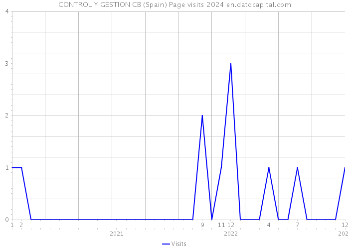 CONTROL Y GESTION CB (Spain) Page visits 2024 