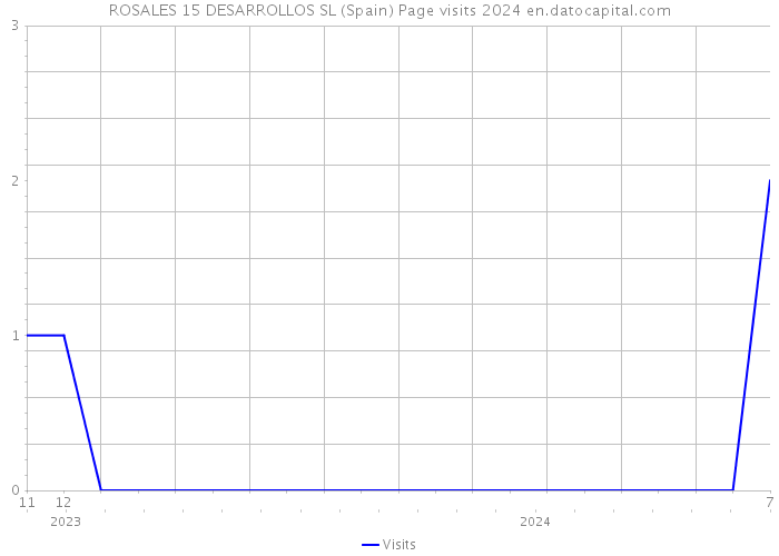 ROSALES 15 DESARROLLOS SL (Spain) Page visits 2024 