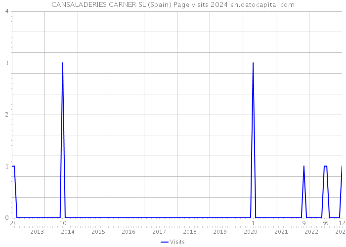 CANSALADERIES CARNER SL (Spain) Page visits 2024 