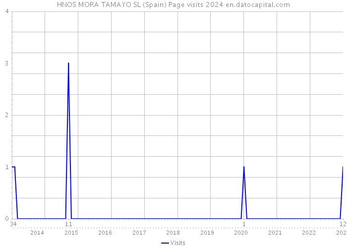 HNOS MORA TAMAYO SL (Spain) Page visits 2024 