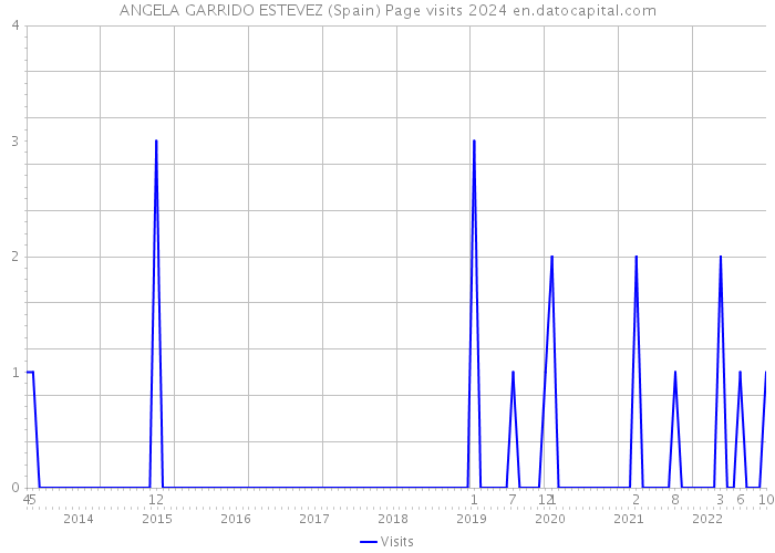 ANGELA GARRIDO ESTEVEZ (Spain) Page visits 2024 