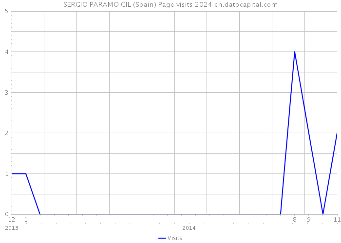 SERGIO PARAMO GIL (Spain) Page visits 2024 