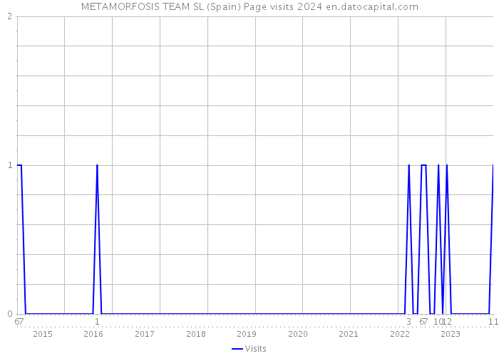 METAMORFOSIS TEAM SL (Spain) Page visits 2024 